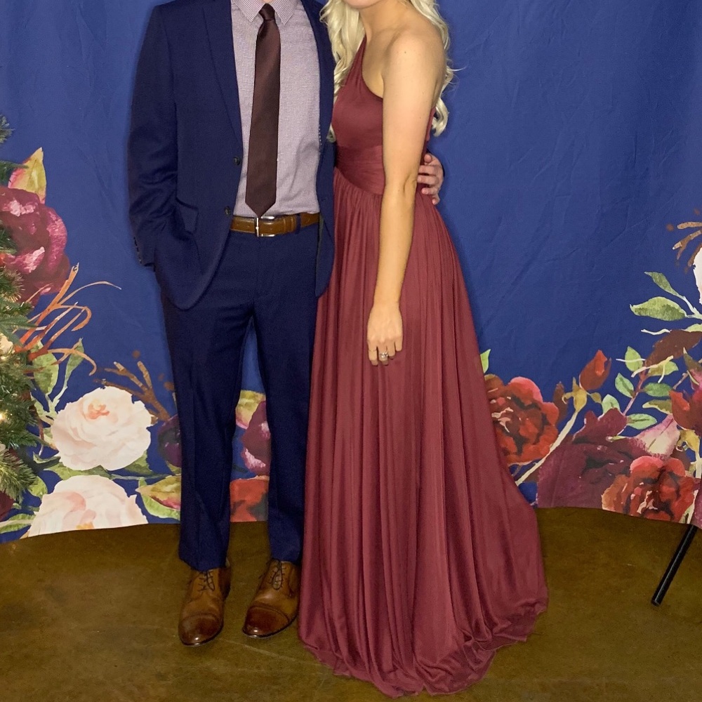 David’s Bridal Long Bridesmaid Dress